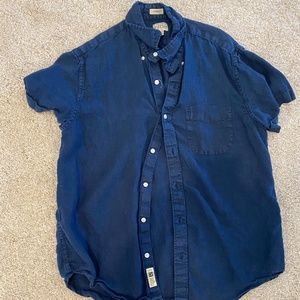 J Crew Mens Linen Shirt